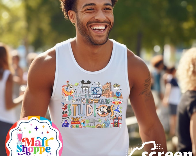MALT SHOPPE Disney Hollywood Studios Retro Vintage Design Shirt Tank Hoodie