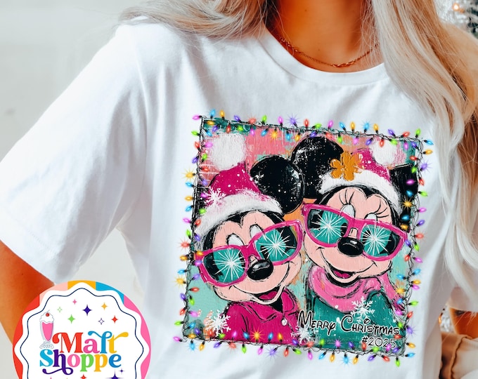 Christmas Selfie Malt Shoppe Disney Mickey Minnie