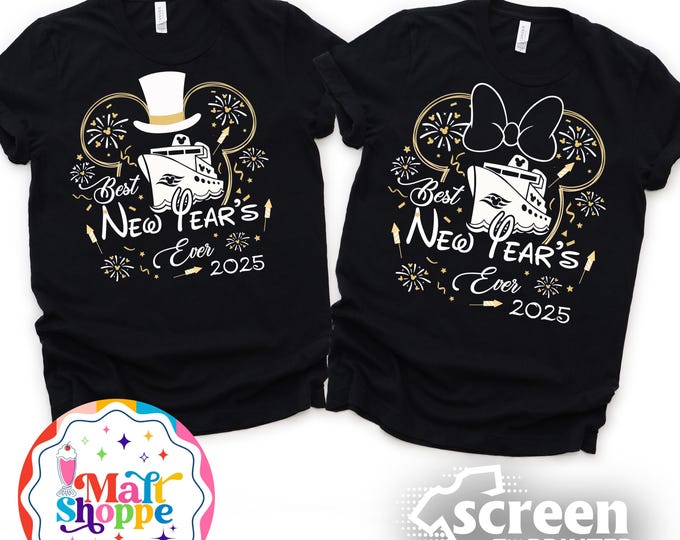 MALT SHOPPE New Years Eve New Years Day Disney Cruise Christmas Shirt 2025