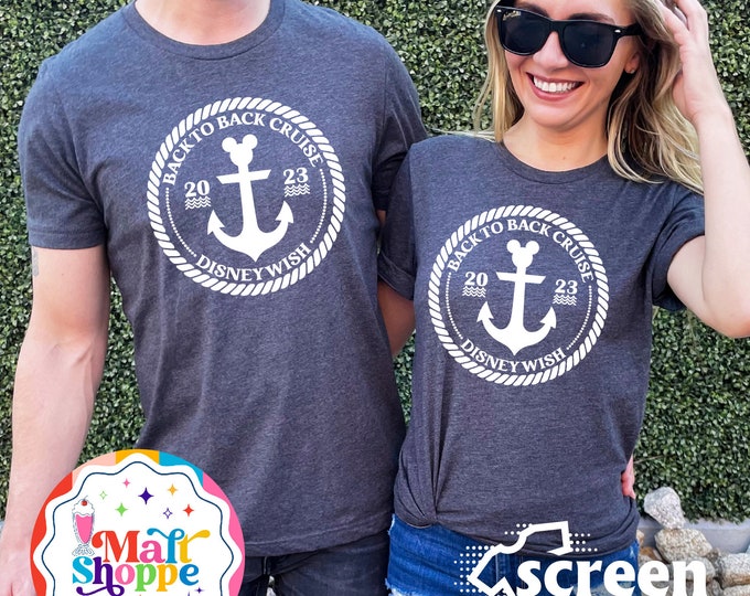 MALT SHOPPE Custom Any Ship Any Wording Back to Back Cruise Disney Cruise Line Wish