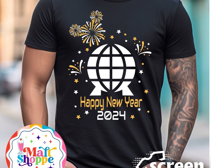 MALT SHOPPE Epcot New Years Eve Disney World Christmas Shirt 2025