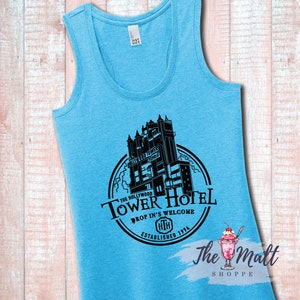 MALT SHOPPE Tower of Terror Hotel Hollywood Studios Disney World Tank Top