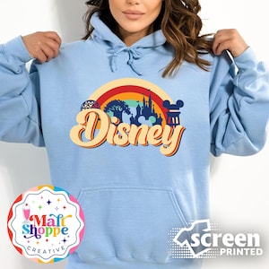 MALT SHOPPE Disney Four Parks Magic Kingdom Epcot Hollywood Studios Animal Kingdom Shirt T-Shirt Tank Top