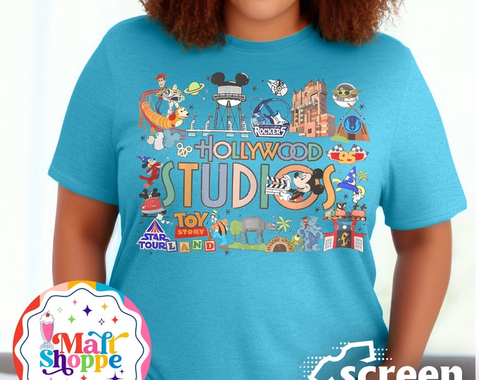MALT SHOPPE Disney Hollywood Studios Retro Vintage Design Shirt Tank Hoodie