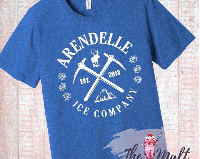 Disney’s Frozen Arendelle Ice Company Royal Blue Tee