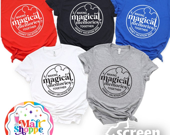 MALT SHOPPE Making Magical Memories Together Disney World Disneyland Family Couple Vacation Shirts Tank