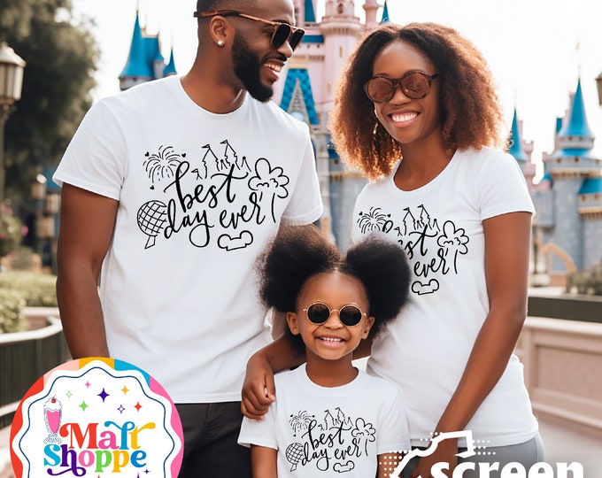 MALT SHOPPE Best Day Ever Disney Vacation Shirt Tank Family Shirt