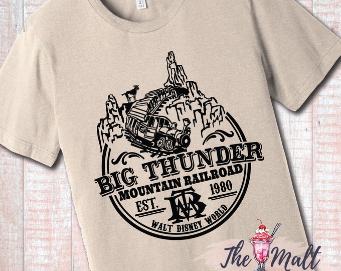 MALT SHOPPE Big Thunder Mountain Frontierland Magic Kingdom Disneyland Disney Unisex Shirt