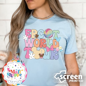 MALT SHOPPE Disney World Epcot World Tour Shirt Tank