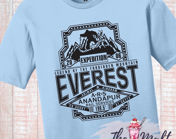 MALT SHOPPE Expedition Everest Yeti Anandapur Rail inspired by Disney Animal Kingdom Shirt
