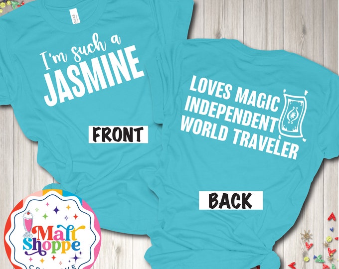 MALT SHOPPE Princess I'm Such a Jasmine Aladdin Part of Your World Shirt