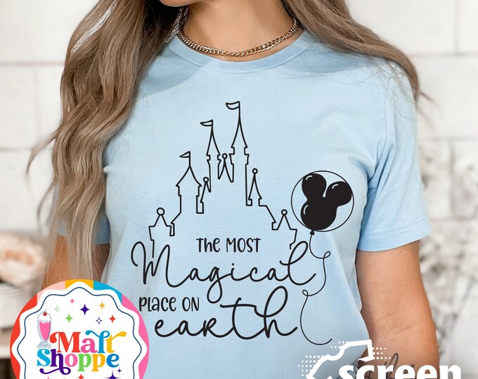 MALT SHOPPE  Disney Most Magical Place on Earth Castle Disney World Tank Hoodie