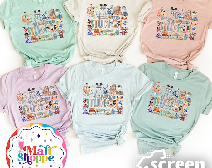 MALT SHOPPE Disney Hollywood Studios Retro Vintage Design Shirt Tank Hoodie