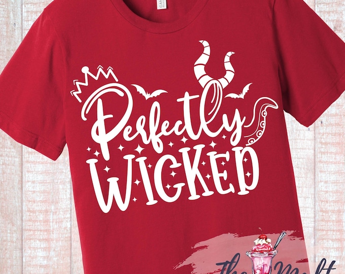 MALT SHOPPE Disney Villains Perfectly Wicked Disney Villain Tee