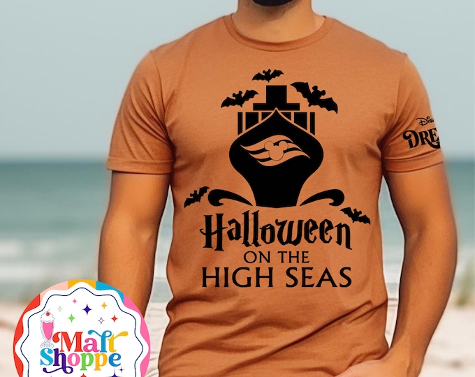 MALT SHOPPE Halloween on the High Seas Cruise Disney Cruise Line Disney Unisex Shirt