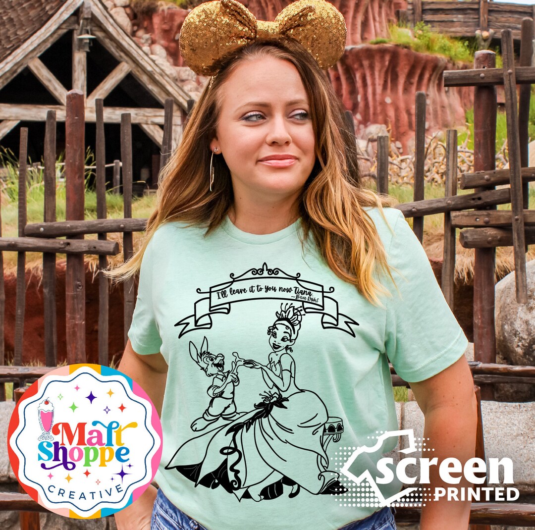 Splash Mountain Princess Tiana Tee - Br'er Rabbit Screenprint - Etsy
