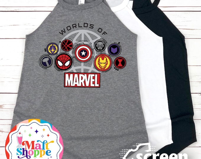 MALT SHOPPE Disney Cruise Line Wish Restaurant Inspired by Avengers Disney Wish Shirt Tank