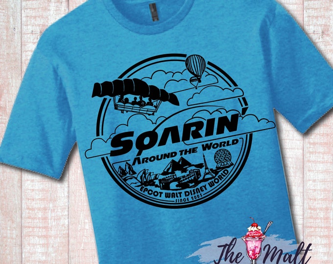 MALT SHOPPE Soarin' Soaring to Tower inspired by Disney Epcot Unisex Shirt Youth Adult