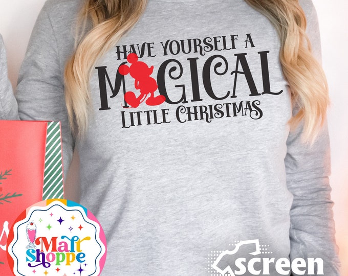 MALT SHOPPE Magical Disney Christmas Mickey Family Tee Shirt Sweatshirt Hoodie Youth Toddler