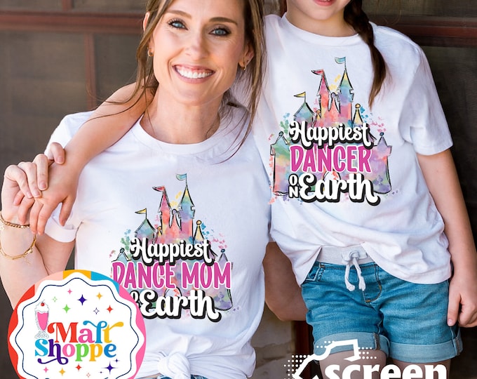 MALT SHOPPE Happiest Dancer Happiest Dance Mom Watercolor Castle
