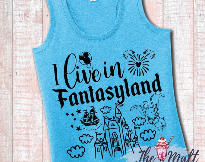 MALT SHOPPE I Live in Fantasyland Magic Kingdom Disneyland Disney World Tank