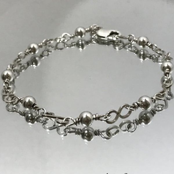 Wire Link Bracelet Etsy