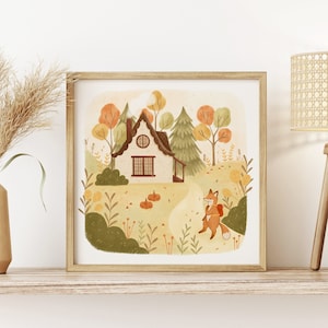 Cozy Fall Cottage Print