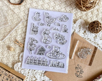 Cottagecore Garden Clear Stamp Set