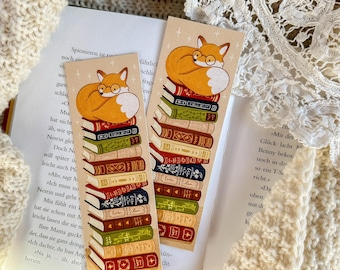 Book Lover Fox Bookmark