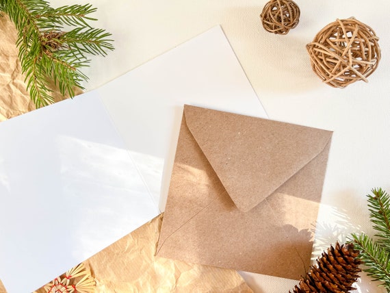 Cartes-cadeaux d'argent de Noël avec enveloppes pour ornement d