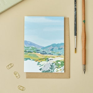 Glen Sannox, Isle of Arran, A6 Grußkarte, illustrierte schottische Landschaft, innen blanko
