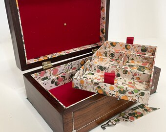 Pretty Light Rosewood Jewellery, Keepsake Box, or a box Secret Treasures! ( Circa 1890-1910)