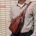 Father's Day Gift - Personalized Sling Bag, Custom Engraved, Leather Sling Bag, Backpack with Single Strap, Single Strap, Leather Bag,