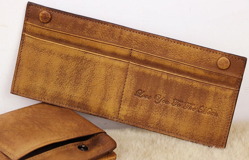 Fathers Day Gift The Perfect Gift for Dad Multifunctional Wallet or Groomsmen Gift Boyfriend Gift Personalized Men/'s Leather Wallet