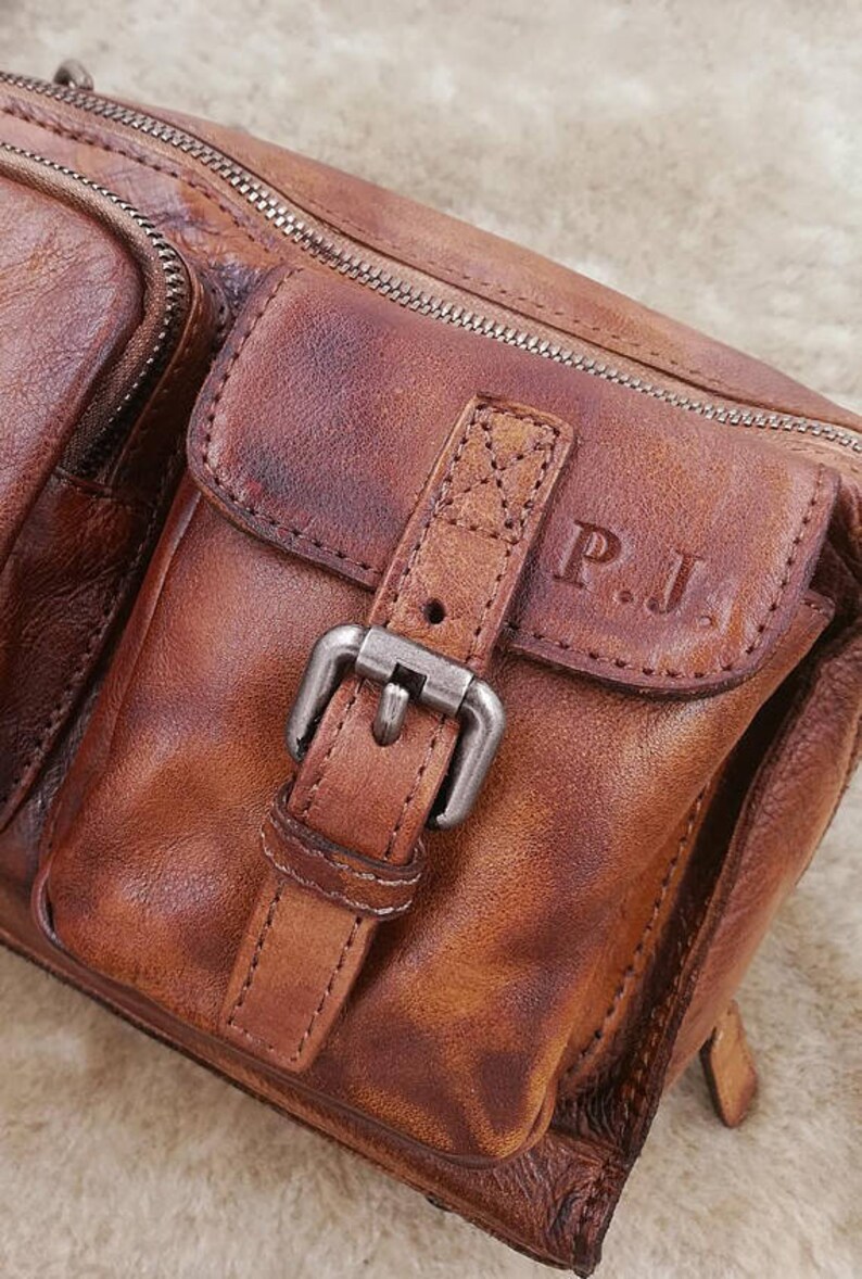 Leather Satchel Messenger Bagbrown Satchel Brown Leather Etsy