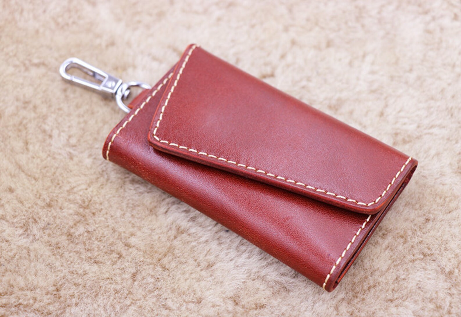 New Leather Key Pouch handmade Keychainpersonalized Etsy Hong Kong