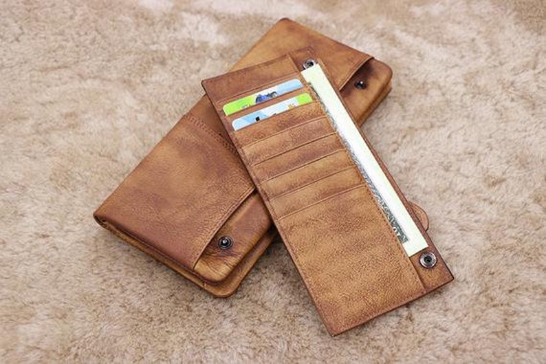 Fathers Day Gift The Perfect Gift for Dad Multifunctional Wallet or Groomsmen Gift Boyfriend Gift Personalized Men/'s Leather Wallet