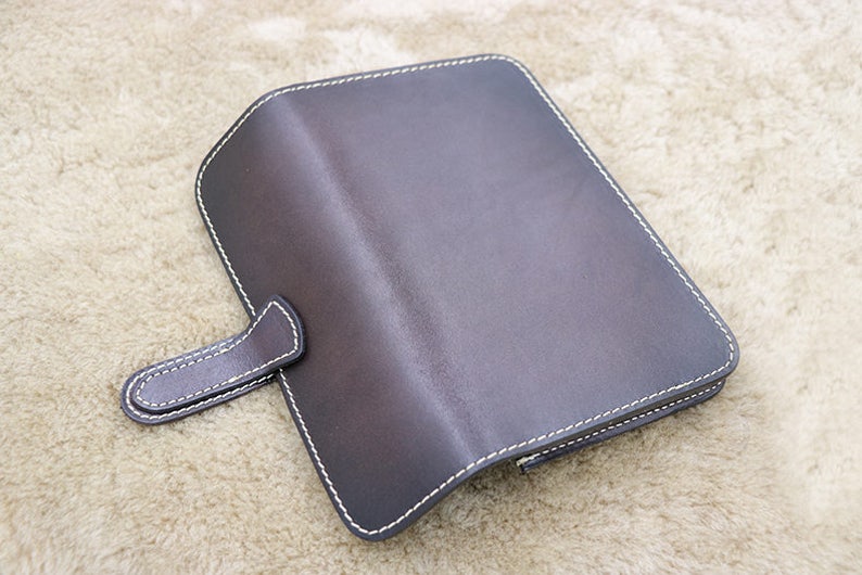 Leather purse Christmas Gift Brown Chain Wallet Clutch Wallet Women/'s Leather Wallet Personalized Leather Wallet Gift