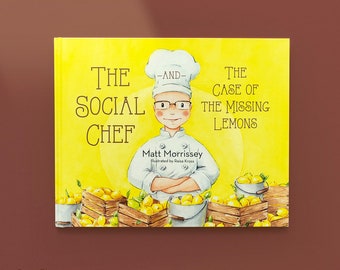 Children's Book - Watercolour illustrations - The Social Chef and the Case of the Missing Lemons