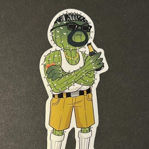 Cool Cactus Latino sticker