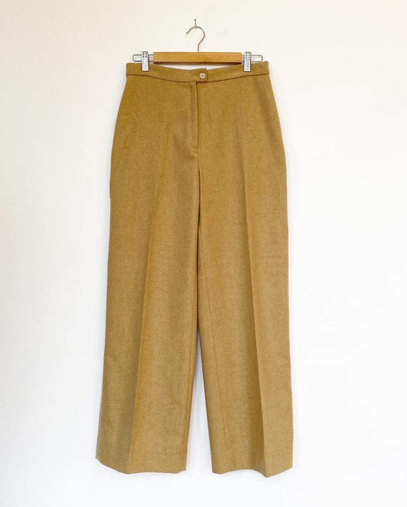 Wide leg, high waisted pleated trousers - image 2