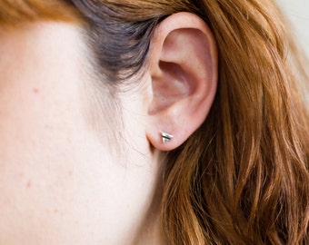 Pyramid Stud Earrings