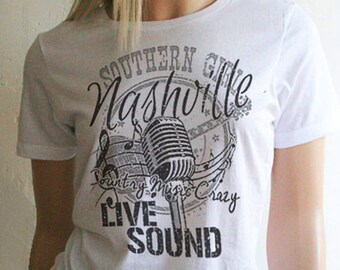 Southern Girl Nashville Country Music Crazy Available in Women's Small thru XXL