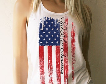 God Bless America. American Flag Clothing. American Flag Shirt. American Flag Tank Top. Flag Tank. Flag Shirts. 4th of July