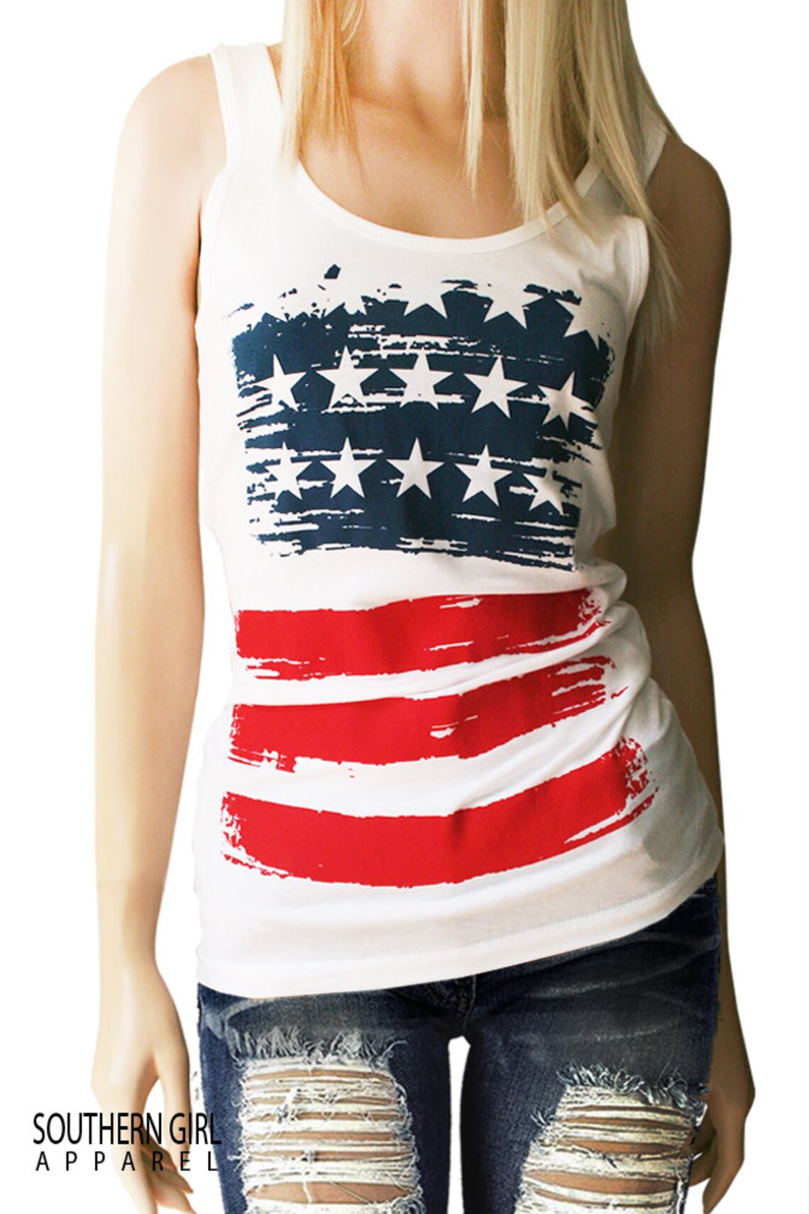American Flag Tank Top. American Flag Shirt. American Flag Etsy