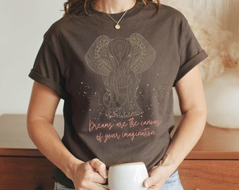 Dreams Are Star & Elephant Shirt, positive shirt, inspirational shirt, retro shirt for women graphic tees, best friend gift for her