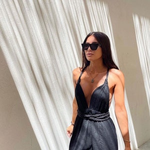 Muse Braided Straps Dress - Black