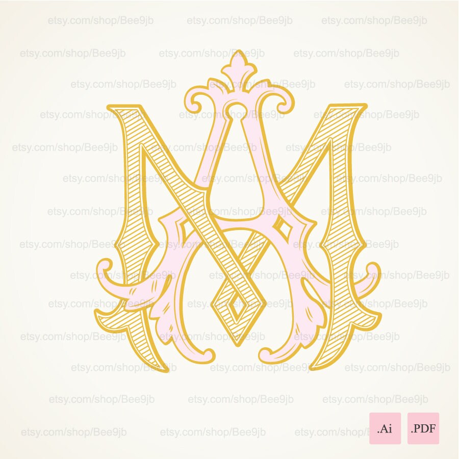 Wedding Monogram MM  Branding & Logo Templates ~ Creative Market