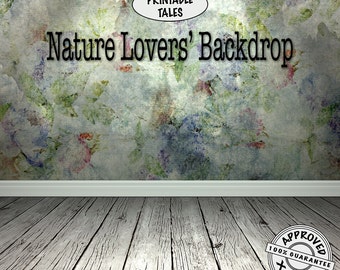 Nature Love Backdrop, Mock-up Wooden Floor, Photography Back Drop, Mock up Outdoors Room, Photo Background, Botanical Wall, Scrapbook paper