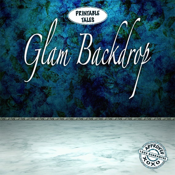 Download Digital Glam Backdrop Mock Up Marble Floor Photography Back Etsy